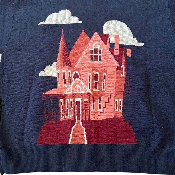 Coraline Clouds Scenic Women's Cardigan Size XL - Picture 11 of 11